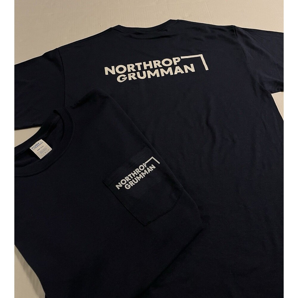 NEW *Lot Of 2* Northrop Grumman USA Defense Military Contractor T-Shirt LARGE